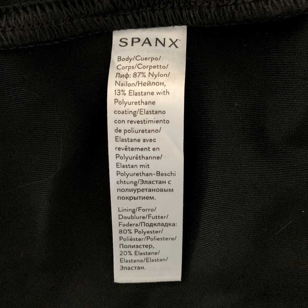 Spanx by Sara Blakely Faux Leather Leggings, Size M, Black Faux Leather - Picture 6 of 7